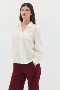 Helena Skirt – Cream with Black Ink Print
