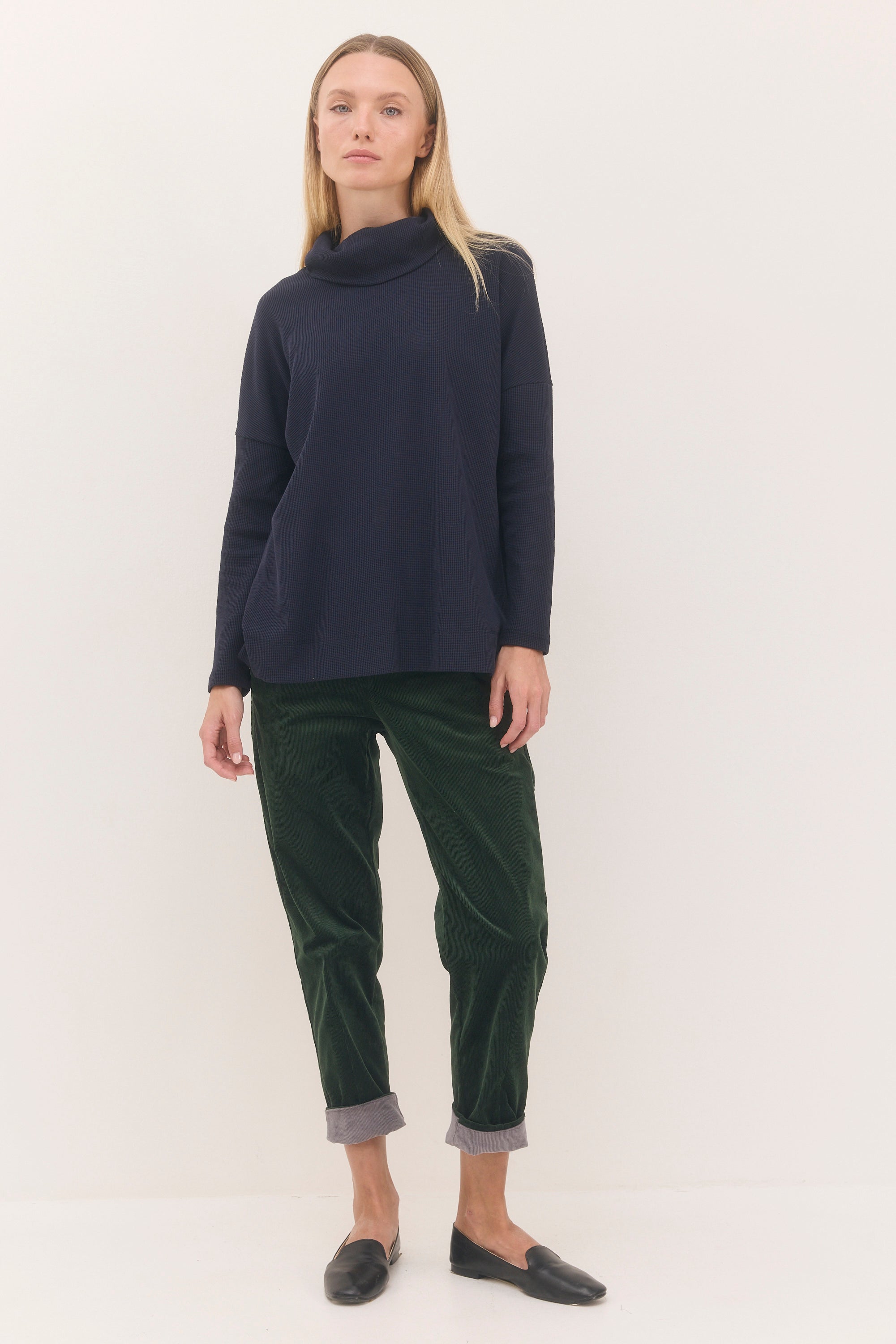 חולצת לונה כחול נייבי