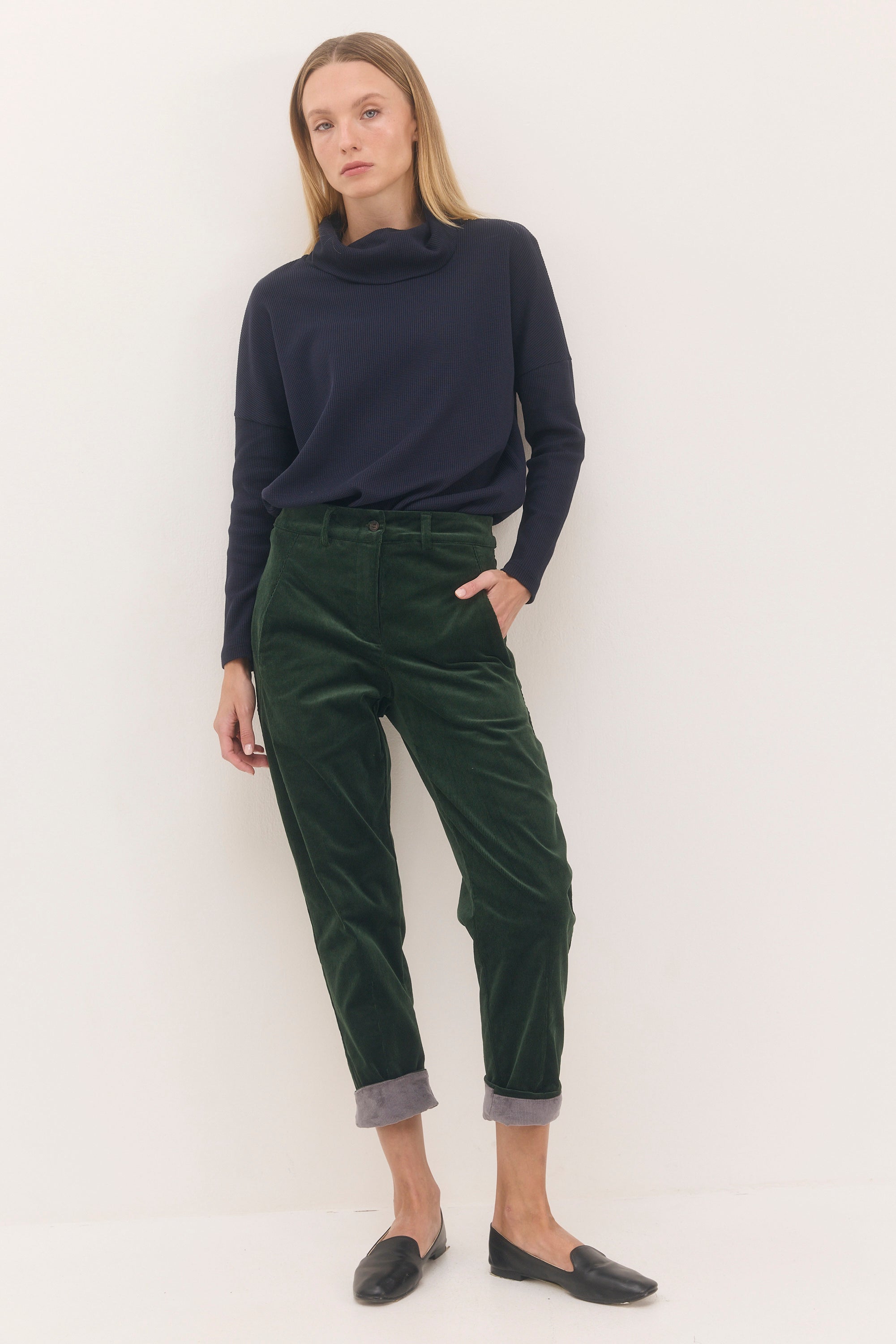 חולצת לונה כחול נייבי