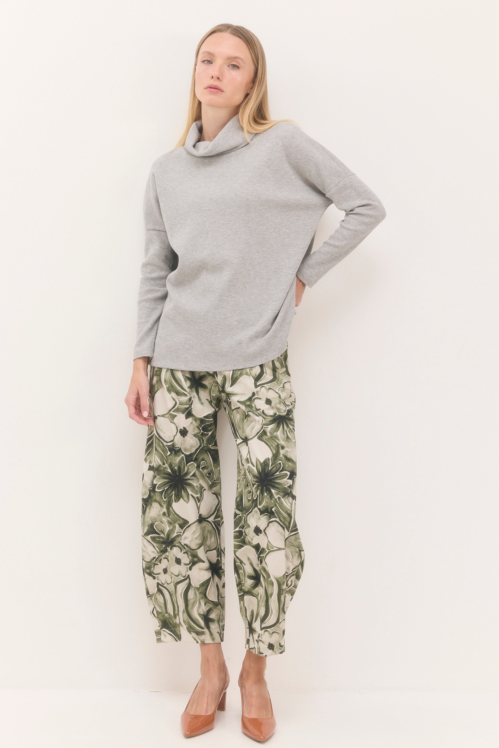 חולצת לונה אפור בהיר