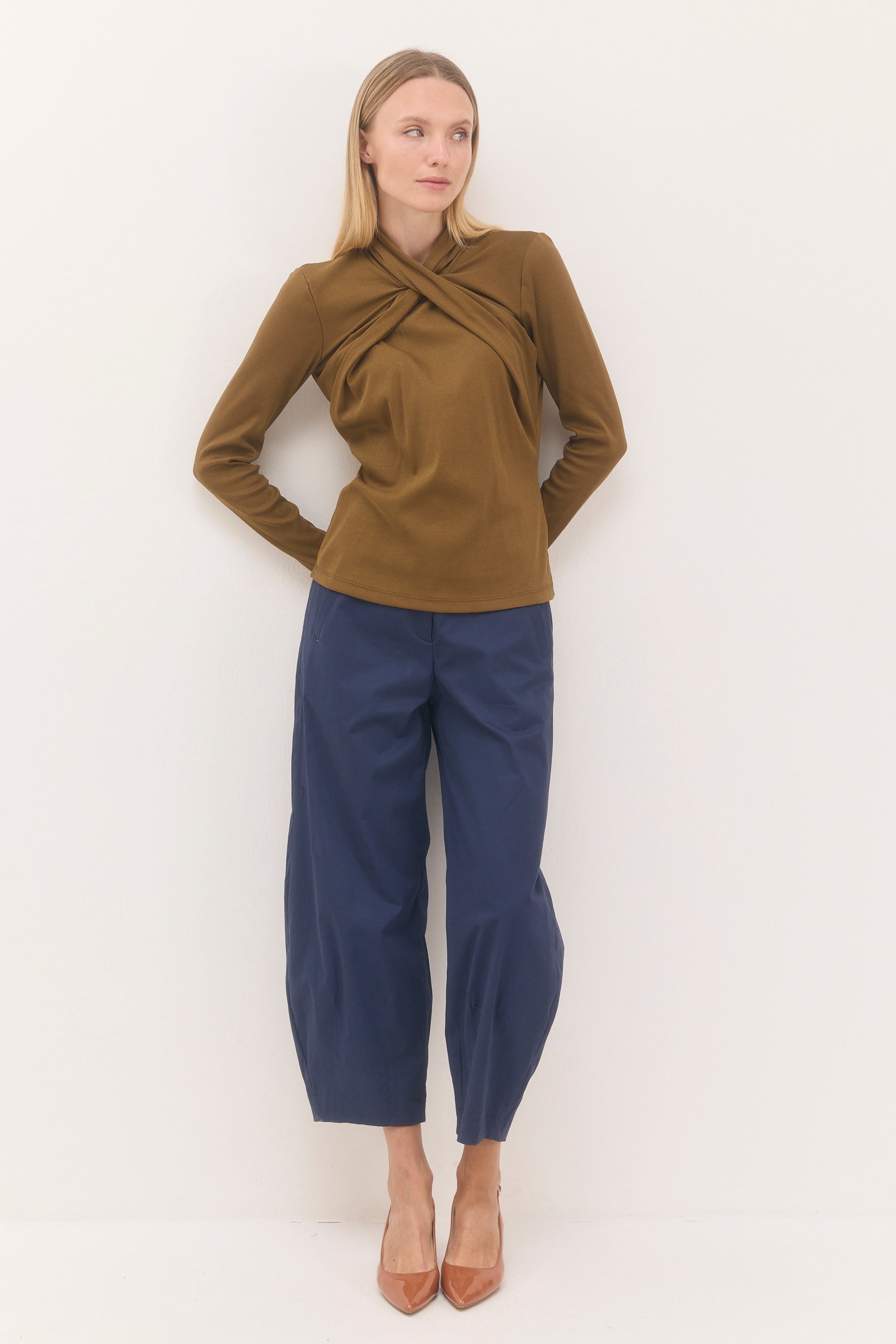 Navy blue anniversary pants