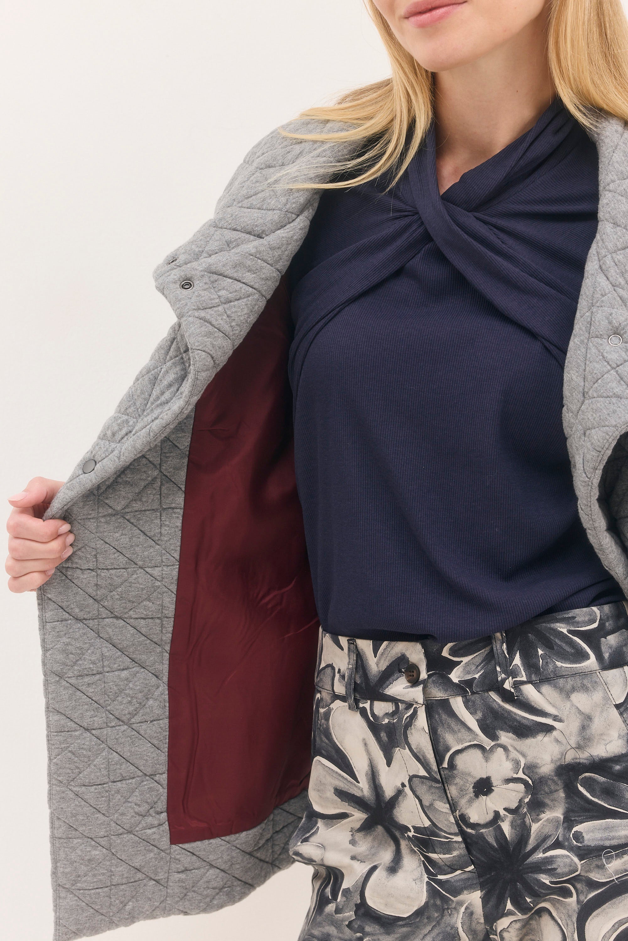 ג'קט מעיל סנדרה אפור