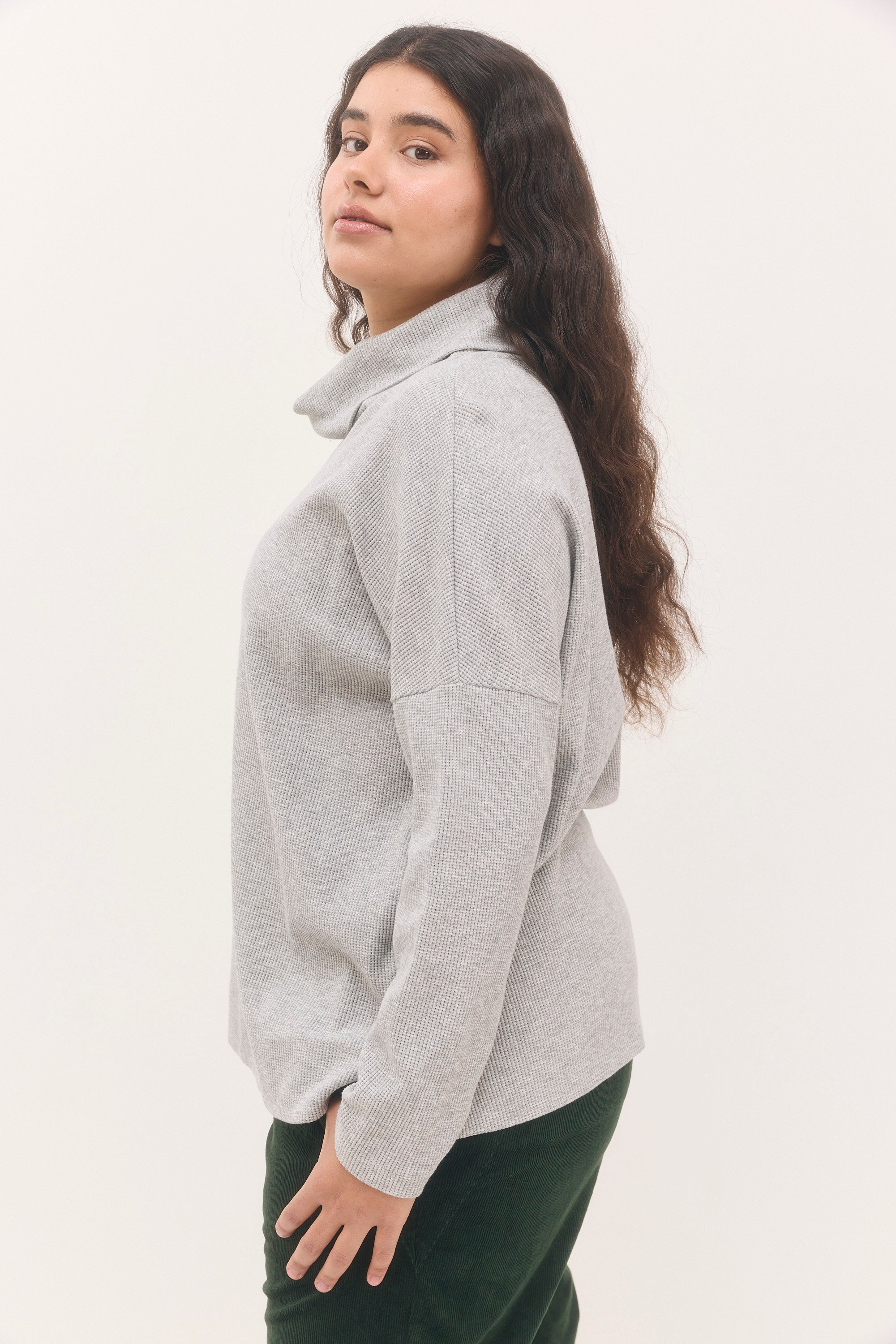 חולצת לונה אפור בהיר