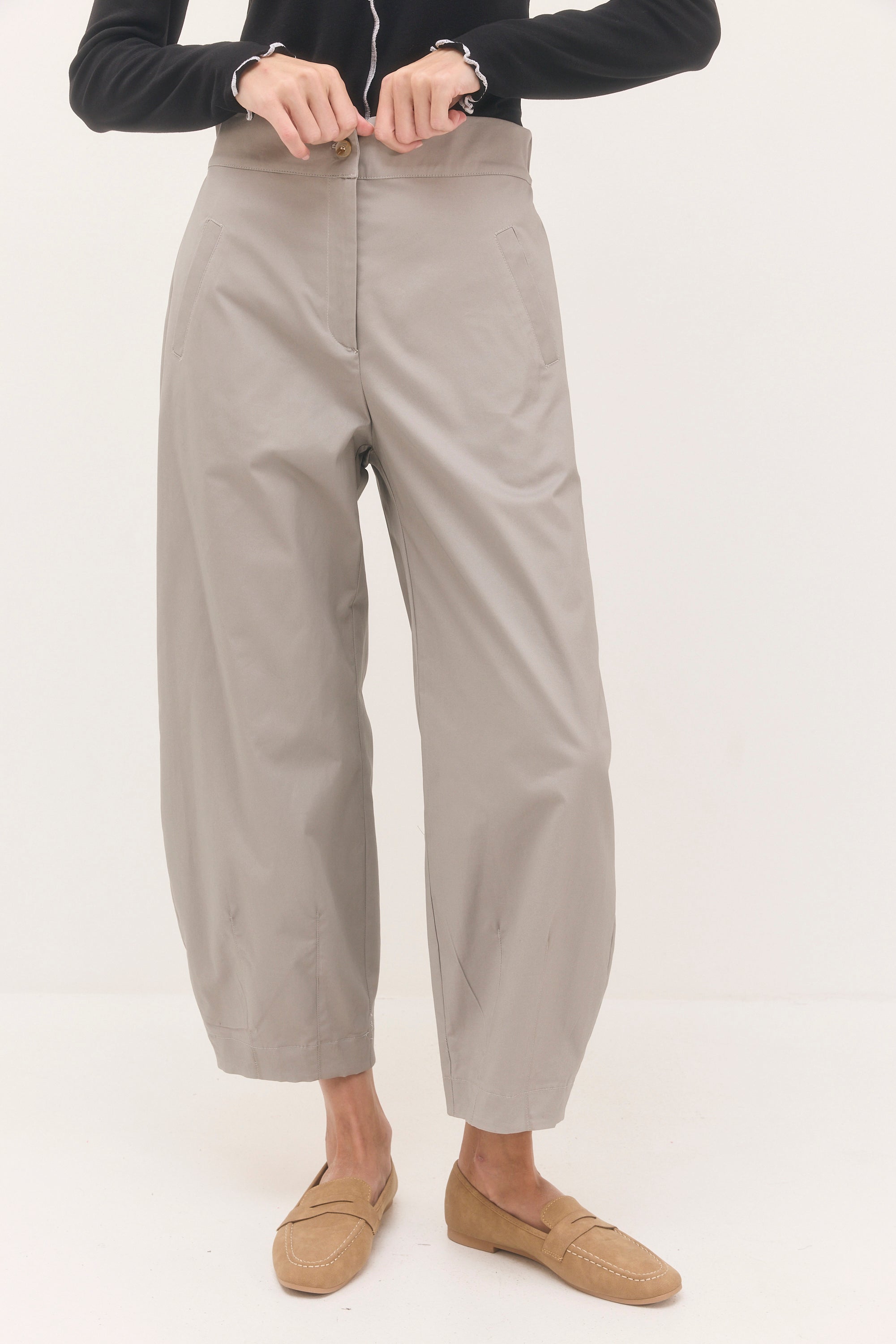 מכנסי יובל אפור אבן