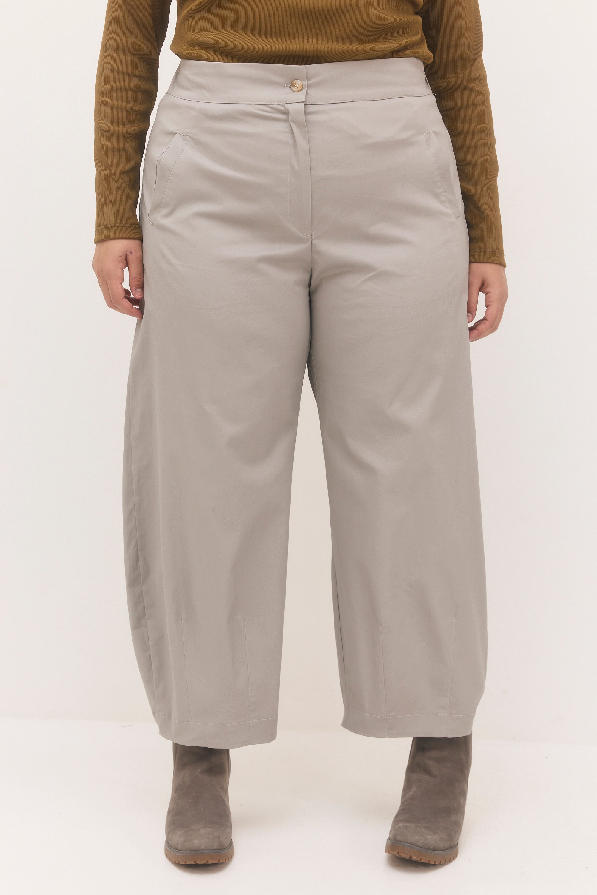 מכנסי יובל אפור אבן