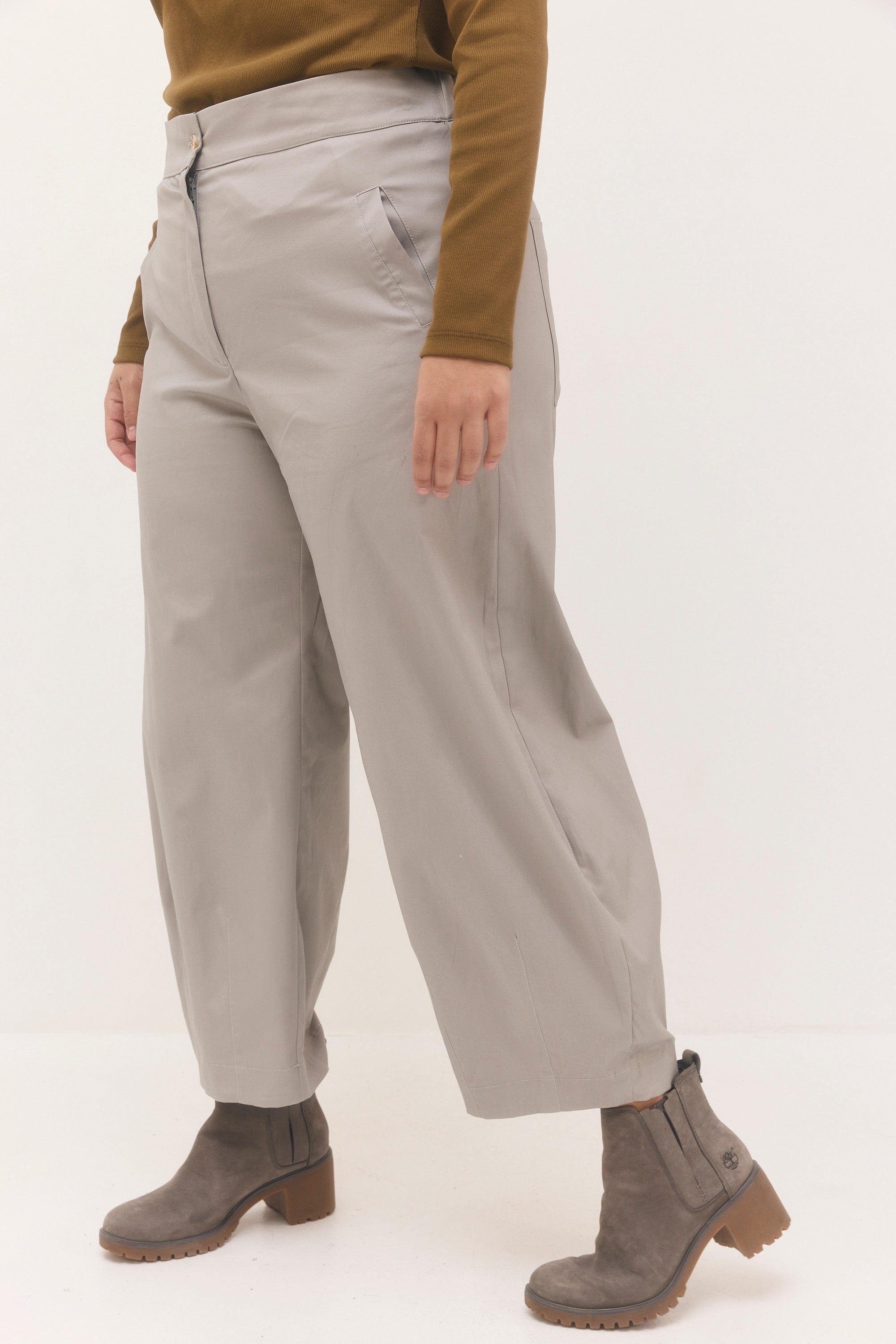 מכנסי יובל אפור אבן