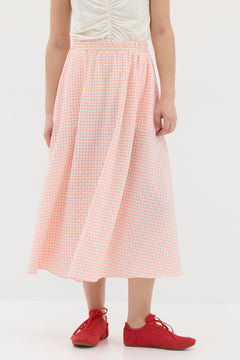 Helena Skirt – Pink Checkered